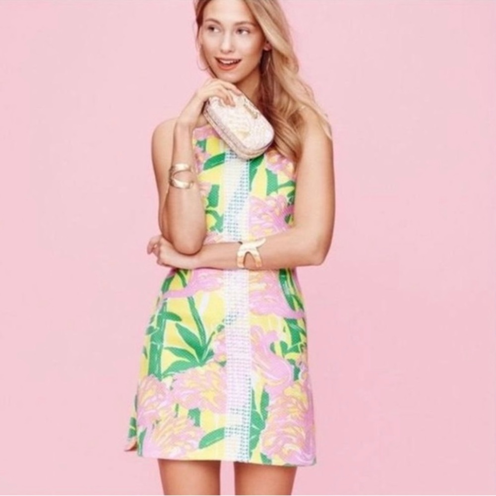 Lilly Pulitzer flamingo shift dress!